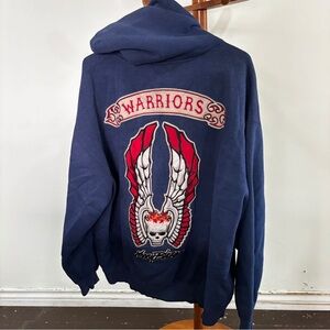 Johnny Blaze Warriors Movie Sweater Mens 2XL Blue Pullover Lined Thermal Heavy